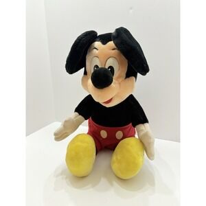 VINTAGE Disneyland Walt Disney World Mickey Mouse Plush Stuffed Animal 16" 1980s